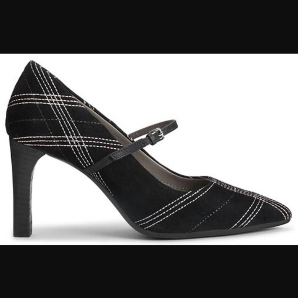 Aerosoles Tax Return 10M Black Suede